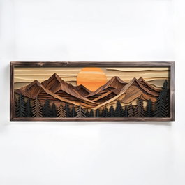 Wallity Pintura Decorativa Multicolor EMR029 con Marco